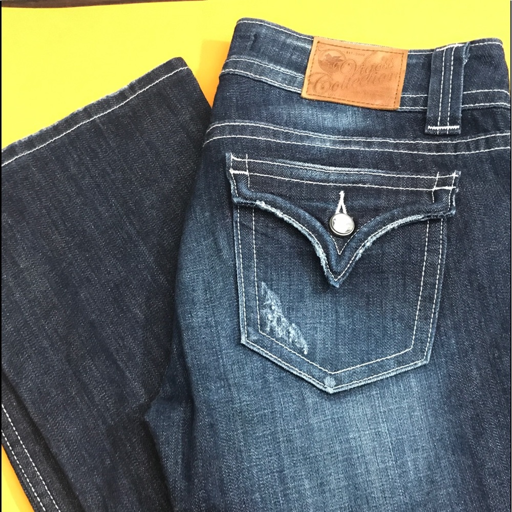 Vigross Boot Cot Low Rise Jeans